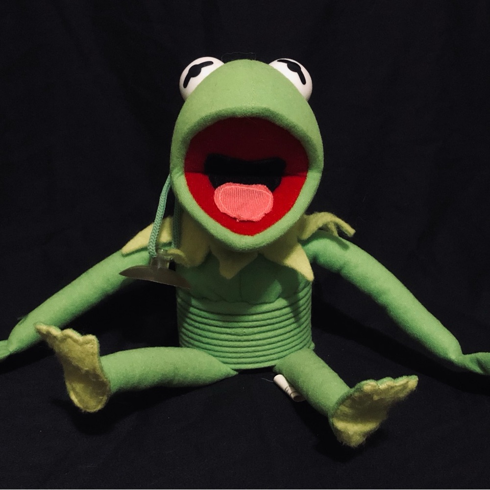 Muppets | Vintage 1999 Slinky Pets Kermit the Frog Window Hang